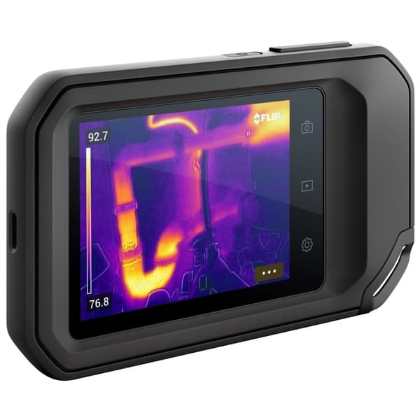 FLIR C3-X värmekamera Svart 1800 mAh Vanadium Oxide Okylda Focal Plane Arrays Inbyggd skärm 128 x 96 pixlar LCD 640 x 480 pixlar