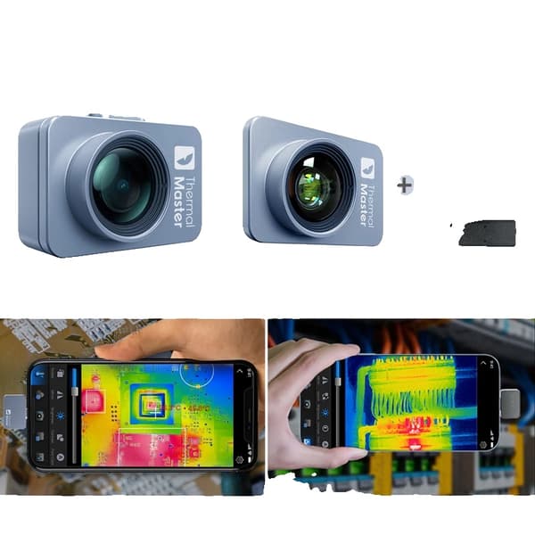 P2 Termisk Kamera, 256 × 192 IR Opløsning, -20℃ til 600℃ Måleområde,P2proiPhone