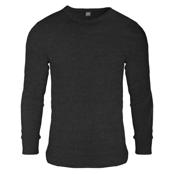 Floso Termiska underkläder för män med lång ärm T Shirt Top (Standard Range) Charcoal Chest: 32-34ins (Small)