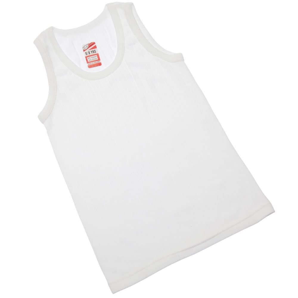Termiska kläder för pojkar Ärmlös väst Polyviscose Range (British Made)
