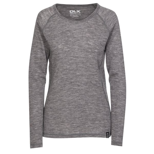 Trespass Womens/Ladies Libra Merino Base Layer Top Dark Grey Marl L