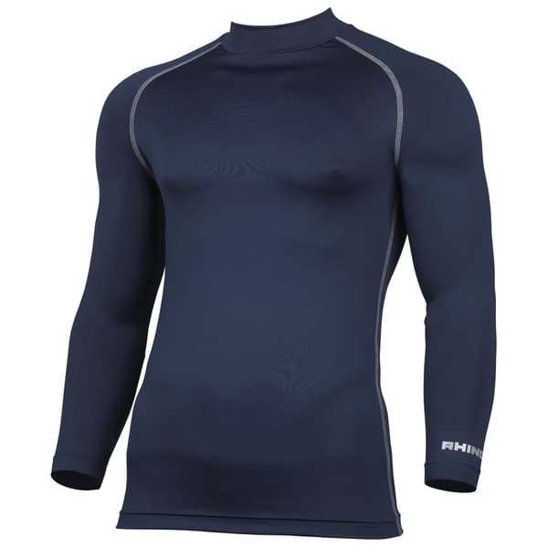 Rhino Termiska underkläder för män med lång ärm och baslager Vest Top Navy XS
