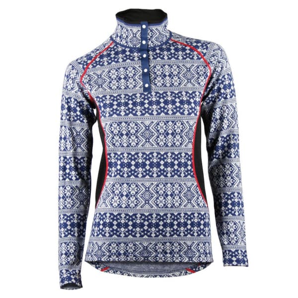 Merino Dalecarlian Top Polo II W Navy/White