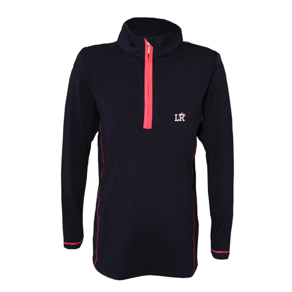 Little Rider Girls Sara Top Navy/Pink 9-10 Years