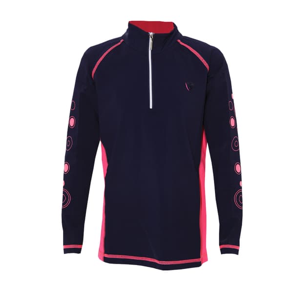 Hy DynaMizs Ecliptic Base Layer Top för barn/barn Navy/Magenta 15-16 Years