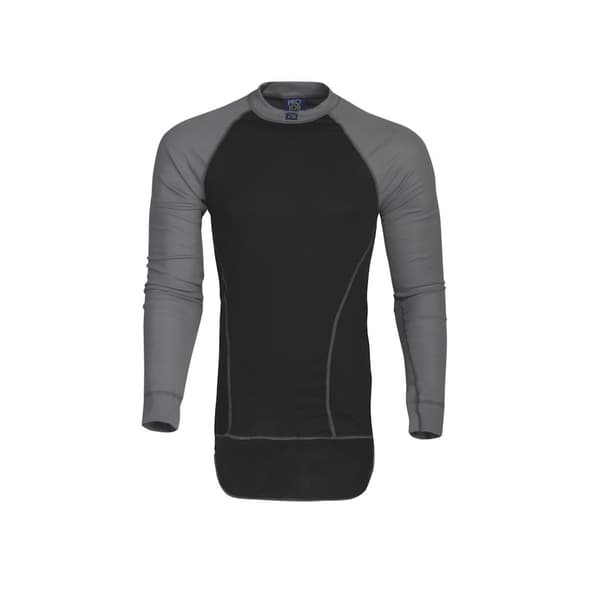 Projob Termisk topp för män med besättning i halsringning Black/Grey L
