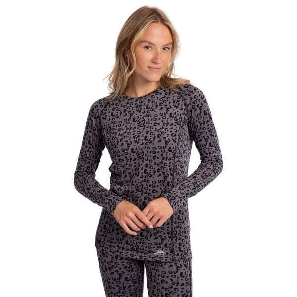 Trespass Dame/Damer Elianne Leopard Print Base Layer Top