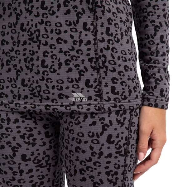 Trespass Dame/Damer Elianne Leopard Print Base Layer Top
