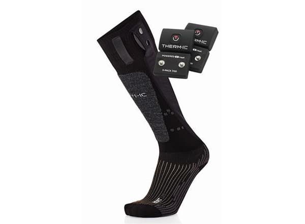 THERMIC POWERSOCK FUSHION UNI +S-PACK 700, skidstrumpor med batteri