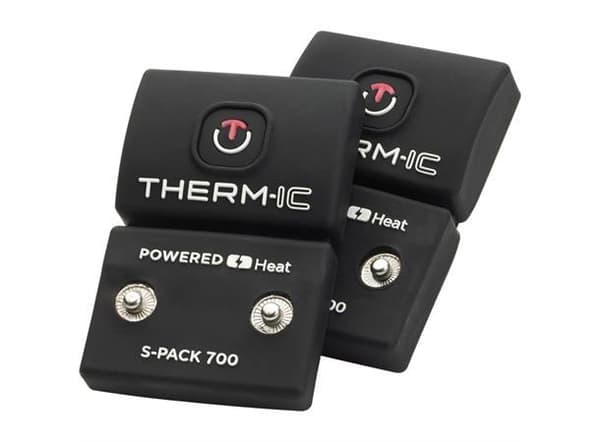 THERMIC POWERSOCK FUSHION UNI +S-PACK 700, skidstrumpor med batteri