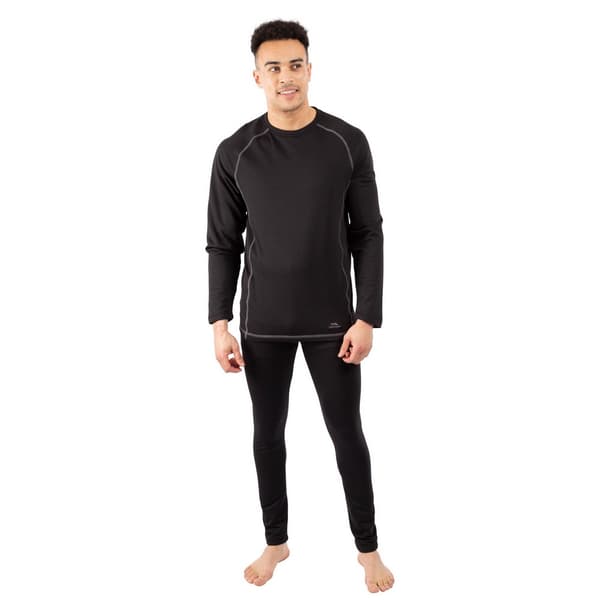 Trespass Unisex Adult Sandler Base Layer Set för vuxna Black S