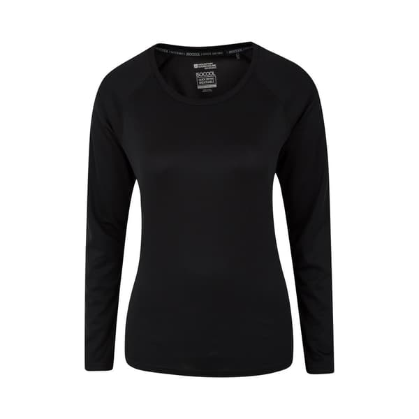 Mountain Warehouse Långärmad Endurance-topp för damer/kvinnor Black 18 UK