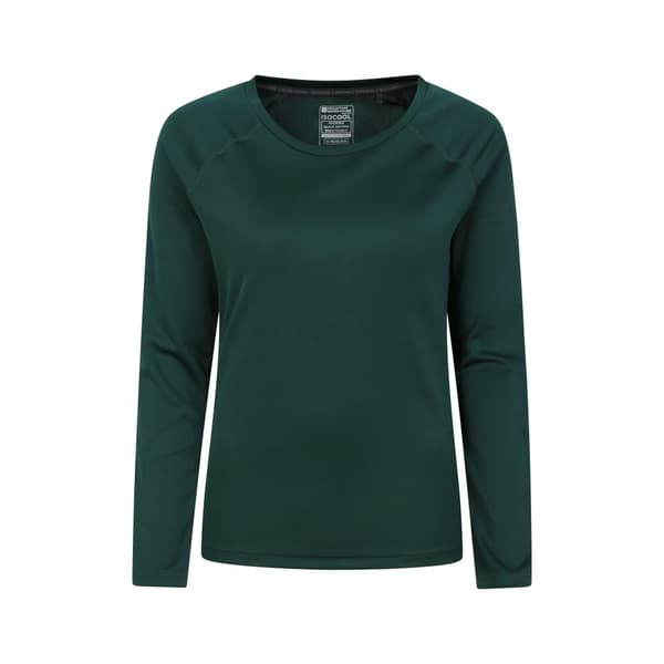 Mountain Warehouse Långärmad Endurance-topp för damer/kvinnor Pale Green 6 UK
