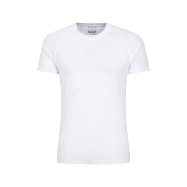 Mountain Warehouse Mens Talus kortärmad termotröja med rund halsringning White L
