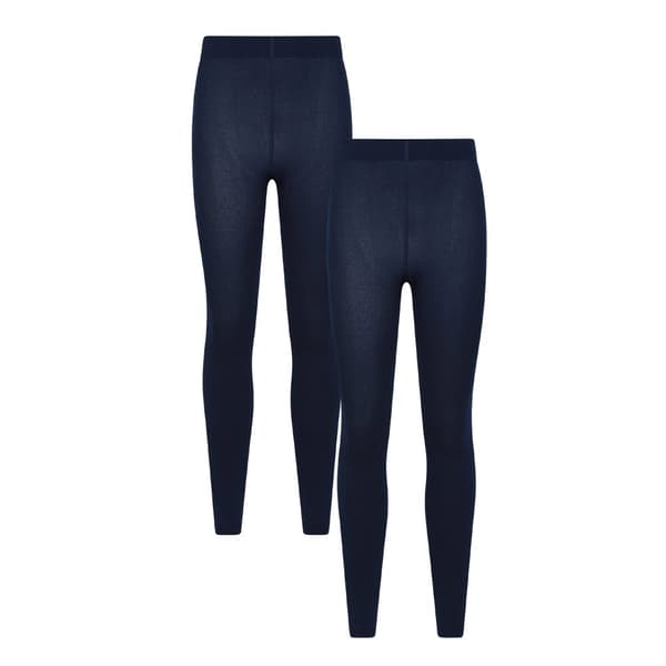 Mountain Warehouse Dam/Lady Isotherm termoleggings med borstad yta (2-pack) Navy S