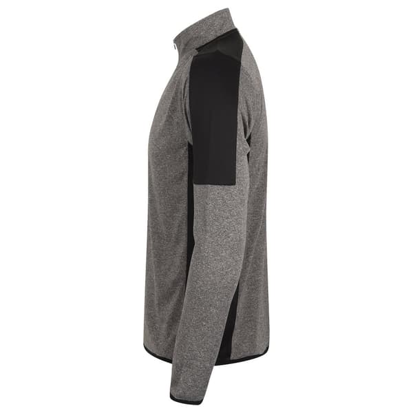 Finden & Hales Mens Contrast Panel Quarter Zip Midlayer