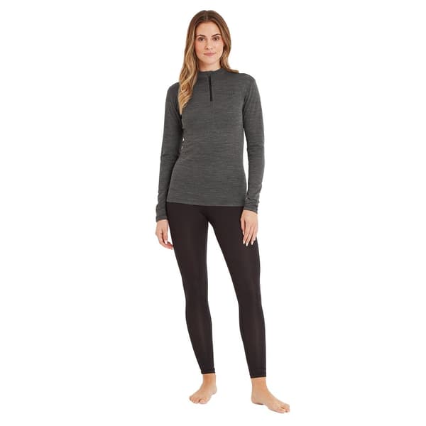 TOG24 Womens/Ladies Nevis Merino Wool Zip Neck Base Layer Top