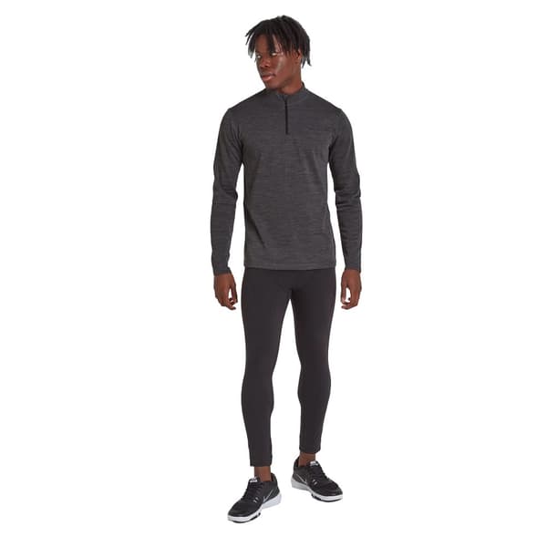 TOG24 Mens Nevis Merino Wool Zip Neck Base Layer Top