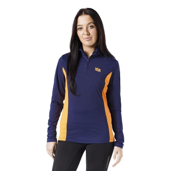 Firefoot Womens/Ladies Standbury Base Layer Top Navy/Orange M