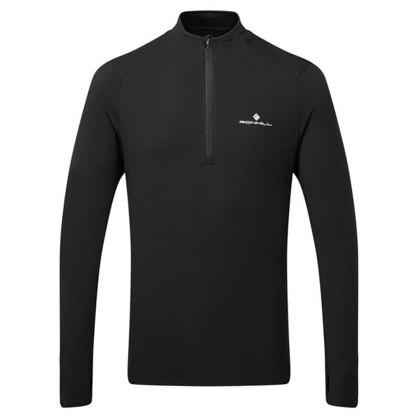 Ronhill Mens Core Half Zip Thermal Top Black L