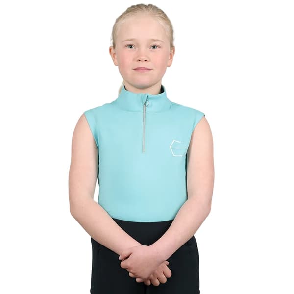 Coldstream Girls Next Generation Cranshaws ärmlös underställströja Baltic Blue 9-10 Years