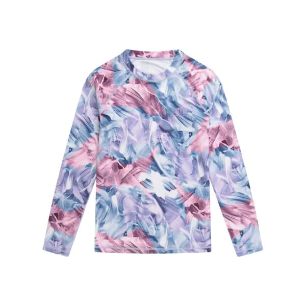 Animal Womens/Ladies Piste Printed Base Layer Top Light Pink 12 UK