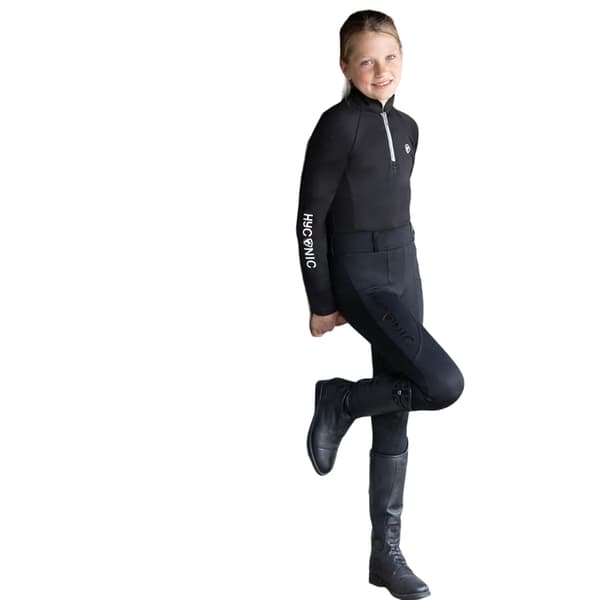 HYCONIC Underställströja med kvartsdragkedja med logotyp för barn/ungdomar