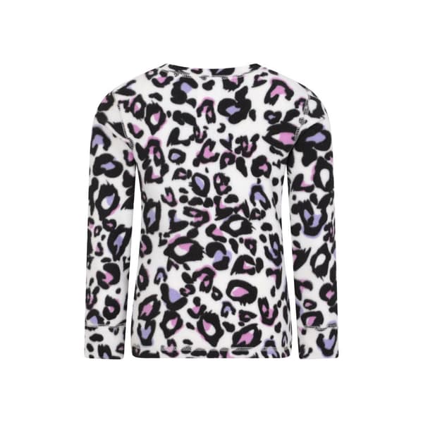 Mountain Warehouse Childrens/Kids Leopard Print Polar Fleece Base Layer Set