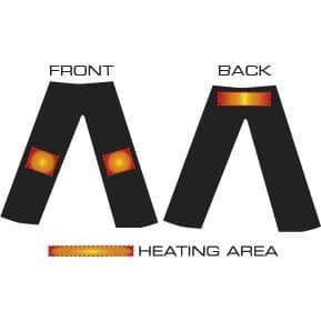 Värmebyxor - Alpenheat - Pantliner - Svart - 3 värmenivåer - Mjuk och slitstark tyg