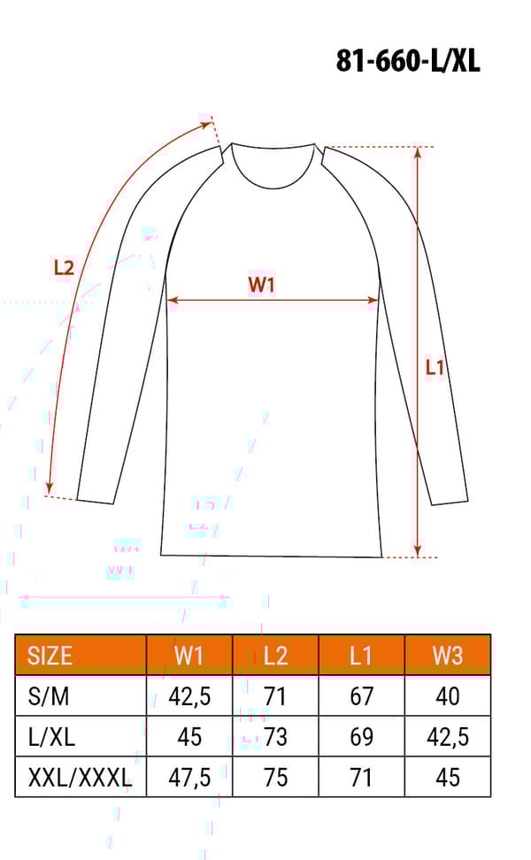 Termoaktiv skjorta, storlek L/XL, CE