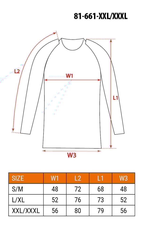 BASIC termoaktiv skjorta, storlek XXL/XXXL