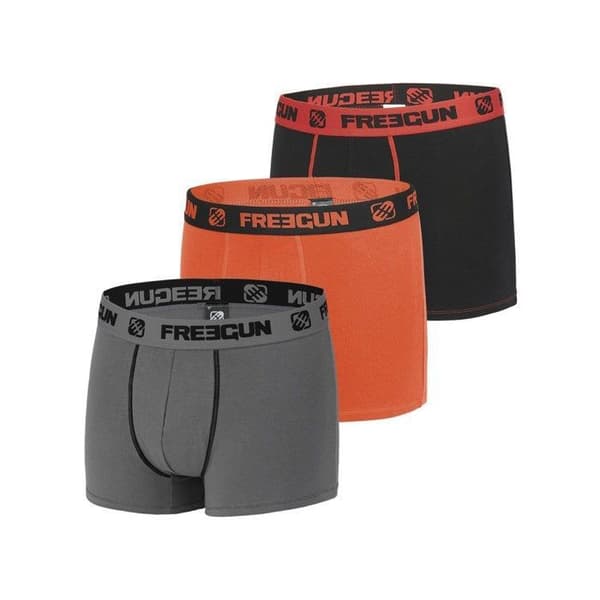 FREEGUN överraskningspaket med herrboxers, herrtrosor, design och färg vald slumpmässigt (Pack of 3) -