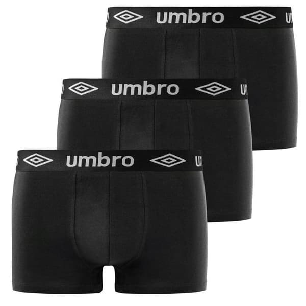 Umbro Boxer Herr Ingen, Kalsonger Herr - Svart (3-pack)