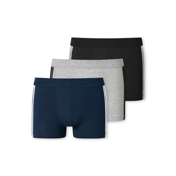 SCHIESSER Boxershorts för män - enfärgade, 3-pack