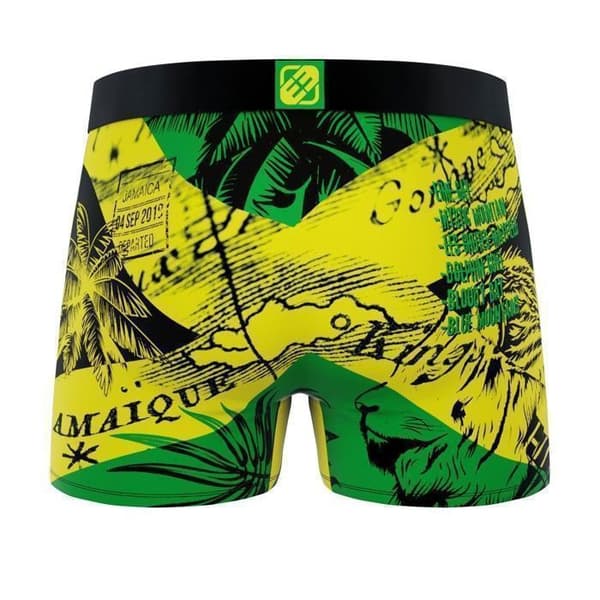 Boxershorts för män för flera sporter - FREEGUN - Flag & Cities Jamaica - Andningskomfort - Grön