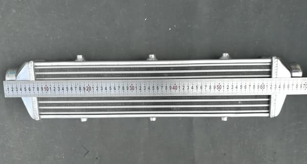 Aluminium Turbo Intercooler, Rør og Fin, 550 x 140 x 50mm, Universel Pasform