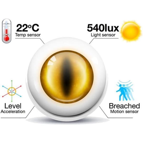 FIBARO Temperatur- och ljussensor Z-Wave