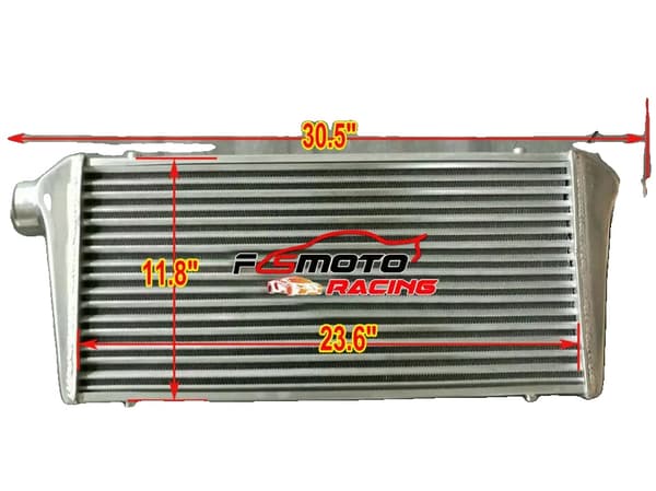 Intercooler, universaali sovitus, alumiinirakenne, korkea tehokkuus