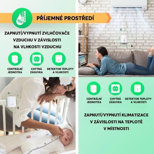 Nous E5 Zigbee Smart Temperature and Humidity Sensor (Smart temperaturoch fuktighets sensor)