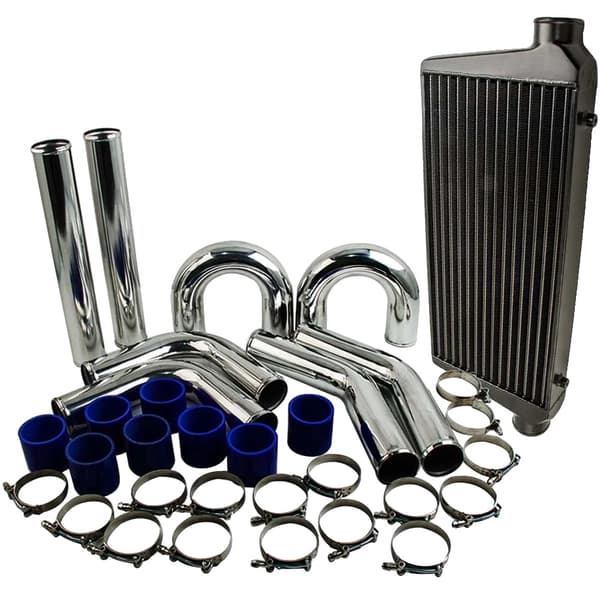 Aluminium Front Mount Intercooler, 600mm x 300mm x 76mm, 3 Tommer Indgang/Udgange, Holdbar Legering Konstruktion