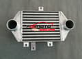 Miniatyrbillede 3 af 4: Turbo Aluminium Radiator Vand Intercooler, Kompakt Størrelse 240mm x 195mm x 100mm, 2.5" Indgang/Udgange, Letvægts Aluminium