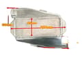 Miniatyrbild 1 av 4: Universell Aluminium Intercooler, 235 mm x 95 mm kärnstorlek, 63 mm inlopp/utlopp, lättviktsdesign