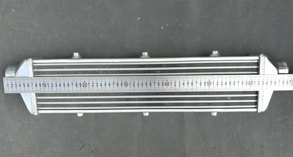 Aluminium Turbo Intercooler, Rør og Fin, 550 x 140 x 50mm, Universel Pasform