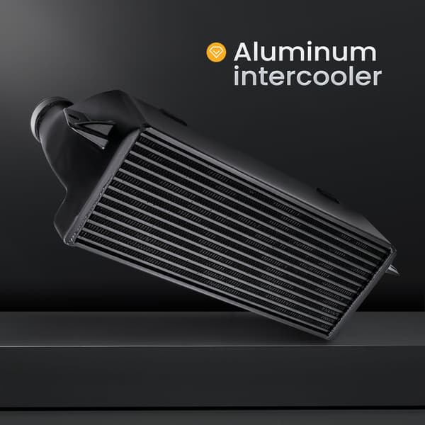 Intercooleri, 520mm x 200mm x 145mm, 3.25" sisään-/uloskäynti