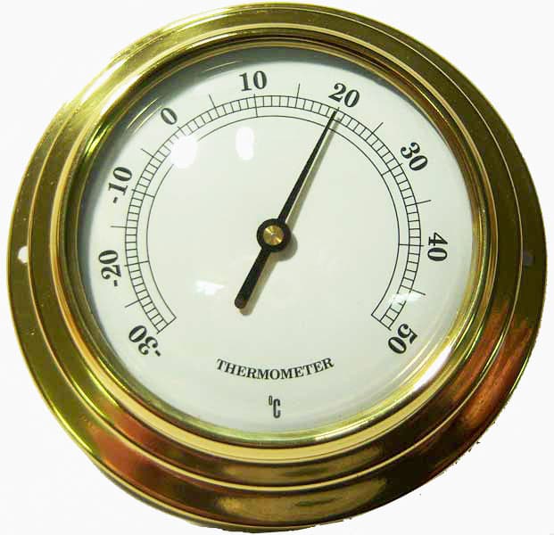 Messingstermometer