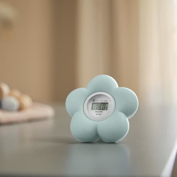 PHILIPS AVENT SCH480/00 vattentät digital termometer - grön
