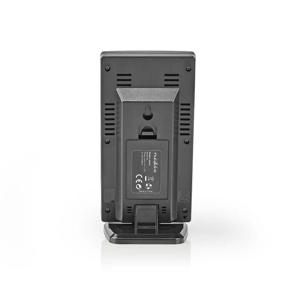 Nedis vejrstation | Indendørs & Udendørs | Inkluderet trådløs vejrsensor | Vejrudsigt | Tidsvisning | LCD Display | Alarmurfunktion