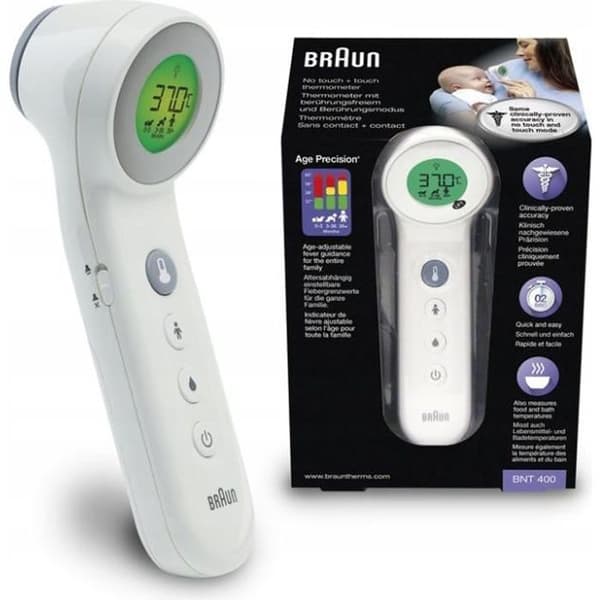 BRAUN BNT400 LCD INGEN KONTAKTTERMOMETER
