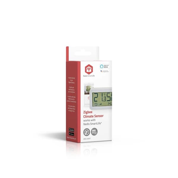 Nedis SmartLife-ilmastoanturi | Zigbee 3.0 | Paristokäyttöinen | Android™ / IOS | Valkoinen