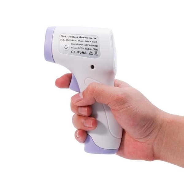 JOULLI Non-Contact Digital Pann Infraröd Kroppstermometer (Vit)